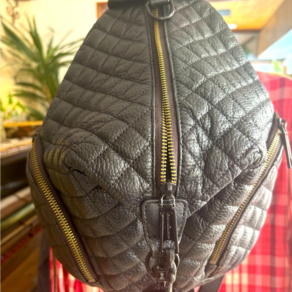 COPY - Rebecca Minkoff Julian Black Quilted Leather Backpack Gently worn great …
